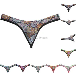 New Mens Bulge Thong String Stretchy T-back Sports Pouch Polychrome Tangas Hipster Underwear