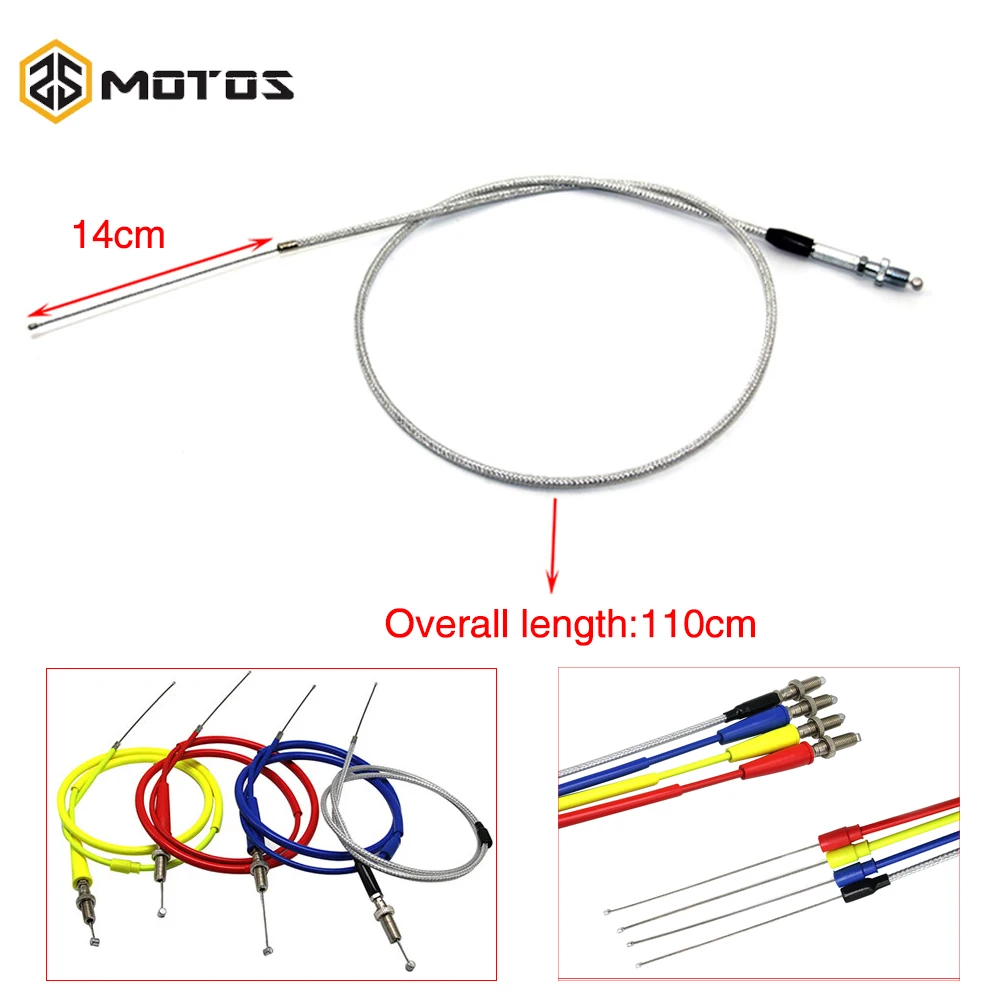 ZS MOTOS 135mm Long Dirt Bike Throttle Cable Accelerating Accelerate Pump Carburetor Throttle Grip Cable line For HONDA