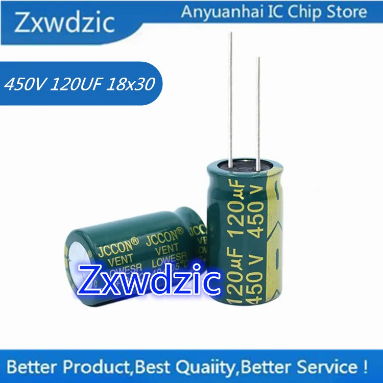 

10 PCS 450V 120UF 18x30 high frequency low resistance electrolytic capacitor 120UF 450V 18*30