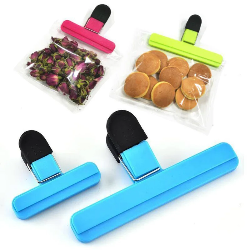 200Pcs/Lot Plastic Bag Clips Heavy Duty Food Clips Colorful for Coffee and Food Bags Wholesale
