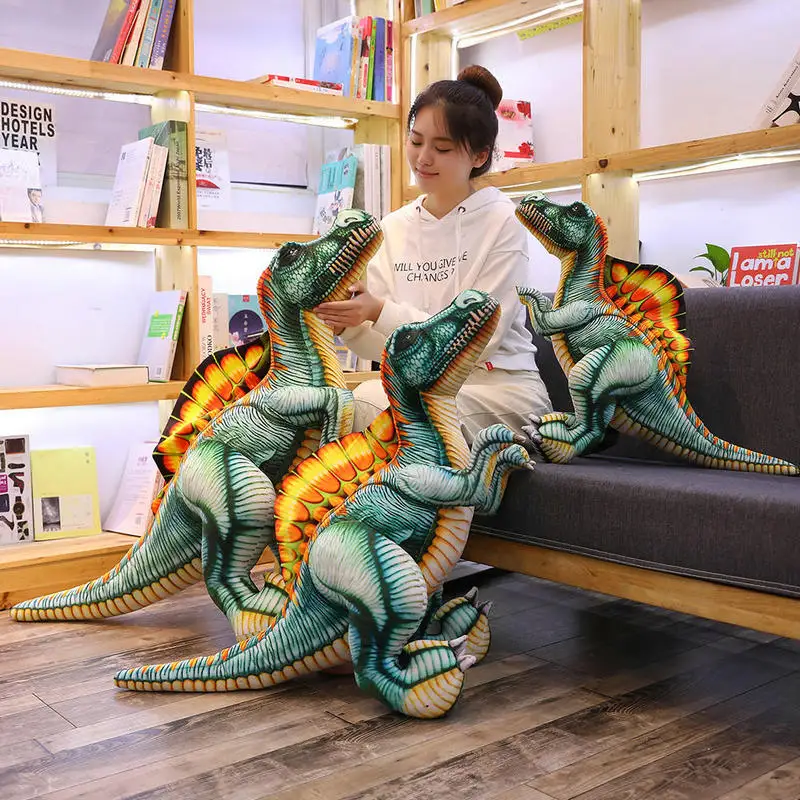 40-100cm New Dinosaur Plush Toys Stuffed Animal Dragon Doll Spinosaurus Toys for Children Lifelike Pillow Kids Birthday Gift