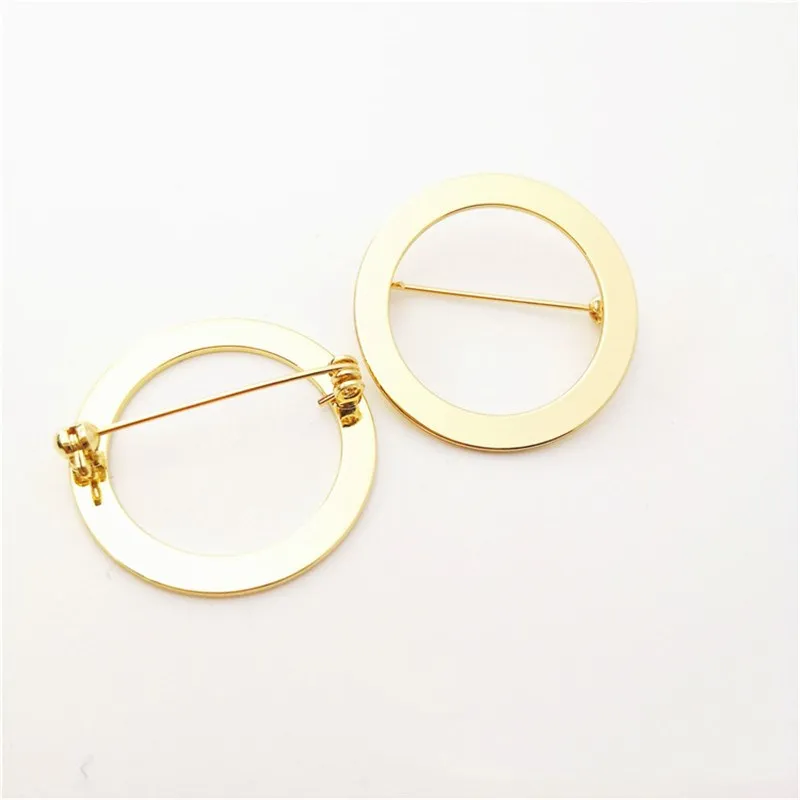 10pcs 31mm High Quality Copper Round Safety Pin  Brooch Pin with Safety Lock Nickel-free Plating Safety Pins