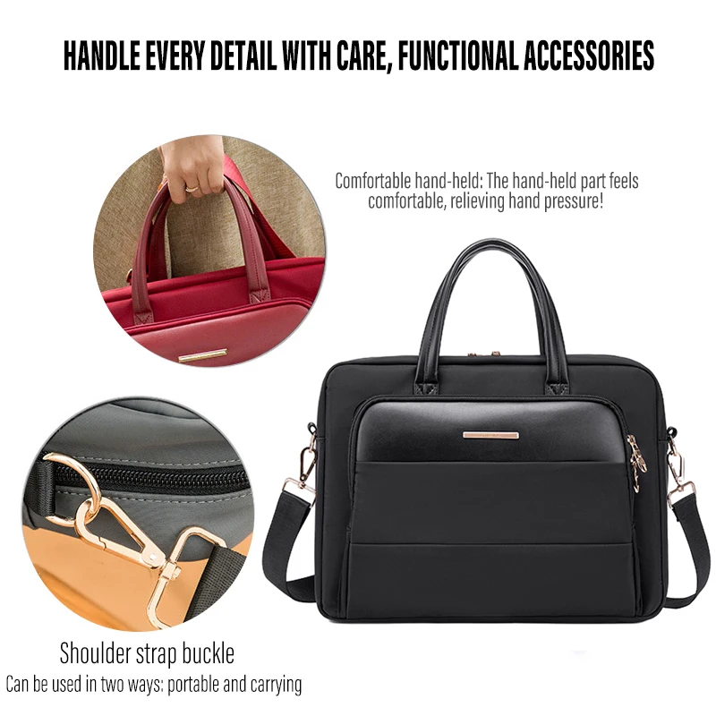 Imagem -06 - Shockproof Computer Shoulder Briefcase Bolsa para Notebook Air Pro Huawei Lenovo Dell 13.3 in 14 in 15 in Negócios Matebook