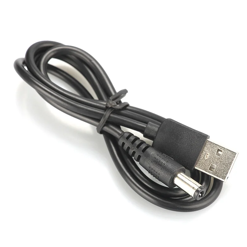 Image 5: Port USB 80CM à 2.5mm - 5.5mm 5V DC, câble de connecteur d'alimentation noir pour LED/produits électroniques