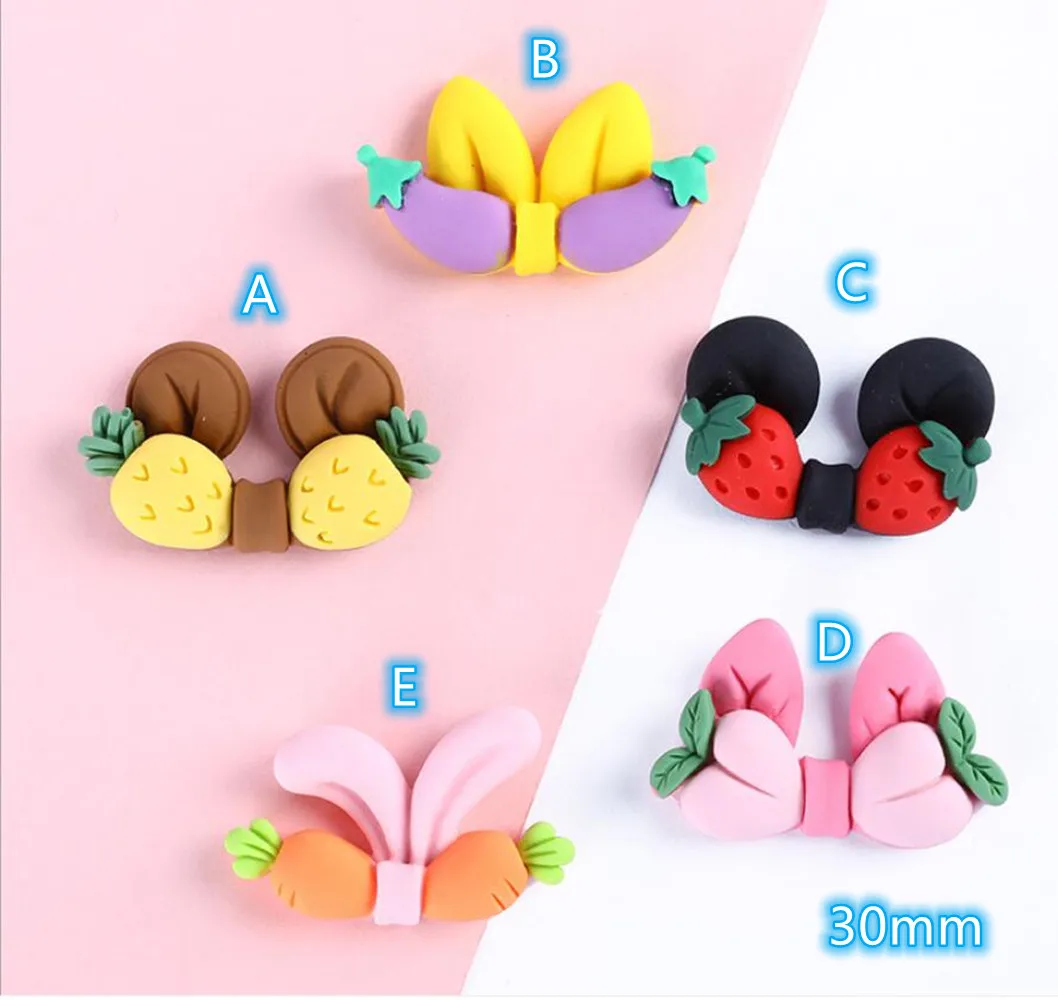 

Cute Animal Ears Cabochons 10pcs Colorful Kawaii Bear Ears Rabbit Ears Resin Flatback Cabochon Button for Scrapbook Slime Charms