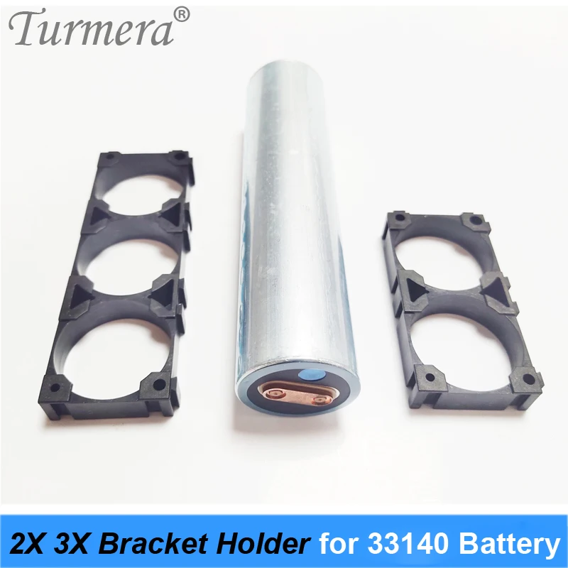 Turmera 2X 3X Bracket Holder for 3.2V 33140 Lifepo4 Battery Safety Anti Vibration Plastic Case Assembled in Batteries Pack Serie