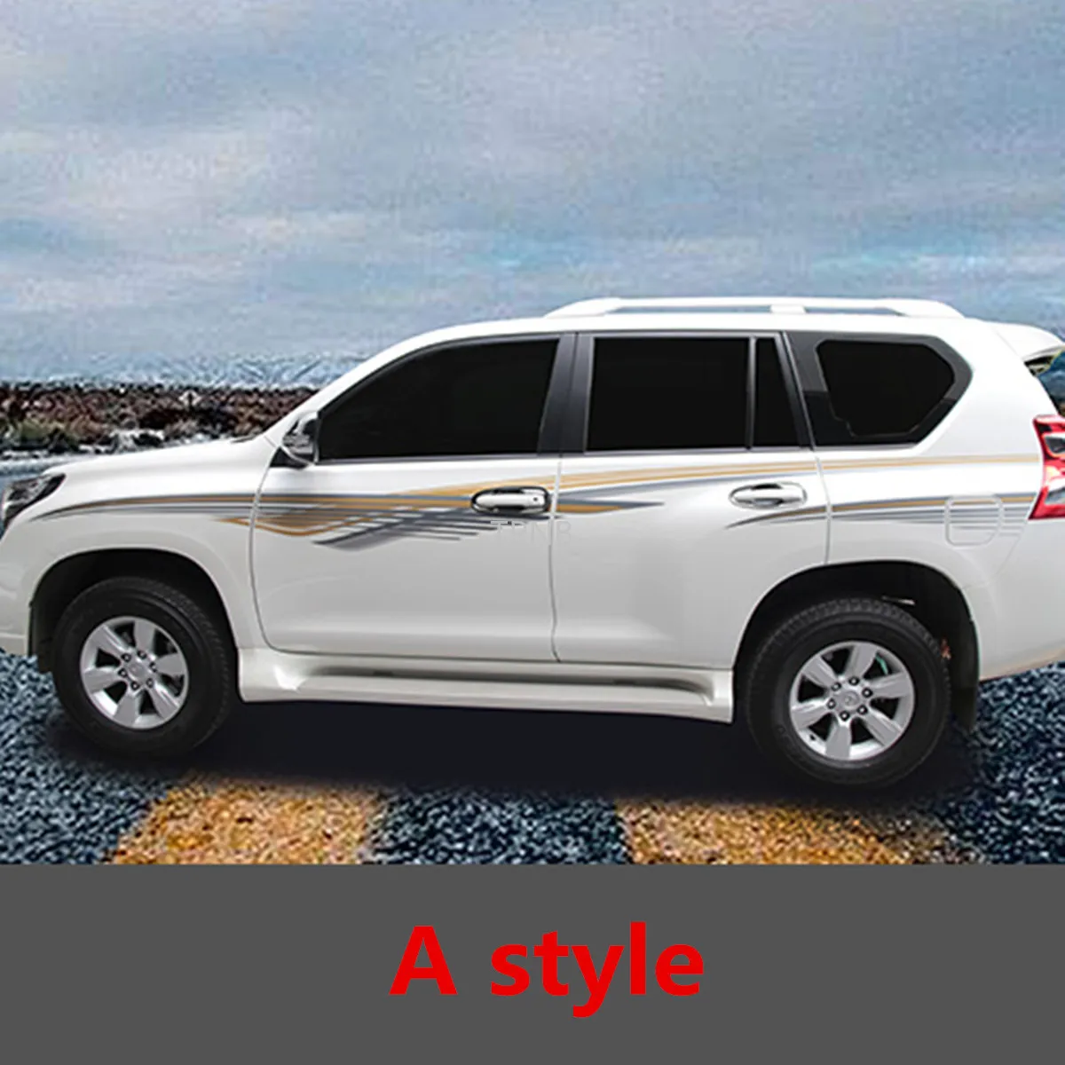 Body Sticker Pull for Toyota Land Cruiser Prado 150 2010 2011 2012 2013 2014 2015 2016 2017 2018 2019 2020 Accessories