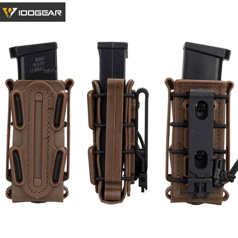 Idogear Magazin taschen Fastmag Gürtel clip Kunststoff Molle Beutel Tasche 9mm Soft shell G-Code Pistole Mag Träger groß