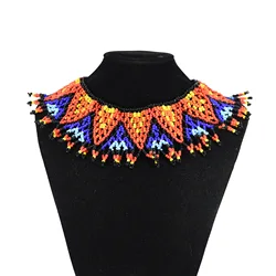 African Resin Beads Choker Necklaces for Women Bohemian Ethnic Collar Necklace Collier Femme Tribal Indian Party Jewelry Gift