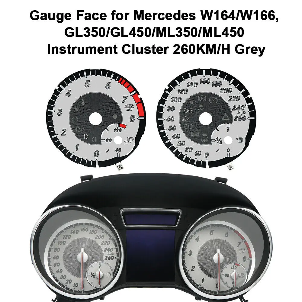 Gauge Face for MercedesBenz W164 W166 GL350 GL450 ML350 ML450 Instrument 260KM/H