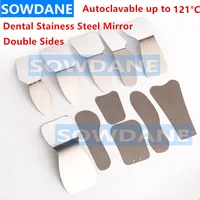 Blanqueamiento Dental de ortodoncia, Reflector de espejo fotográfico Oral Dental Autoclavable, herramienta de verificación Dental de doble cara