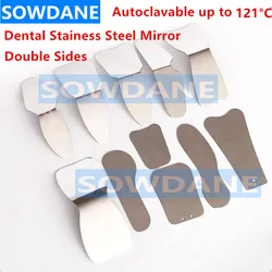 Dental Orthodontic Teeth Whitening Autoclavable Dental Oral Photographic Mirror Reflector Double Side Dental Teeth Check Tool