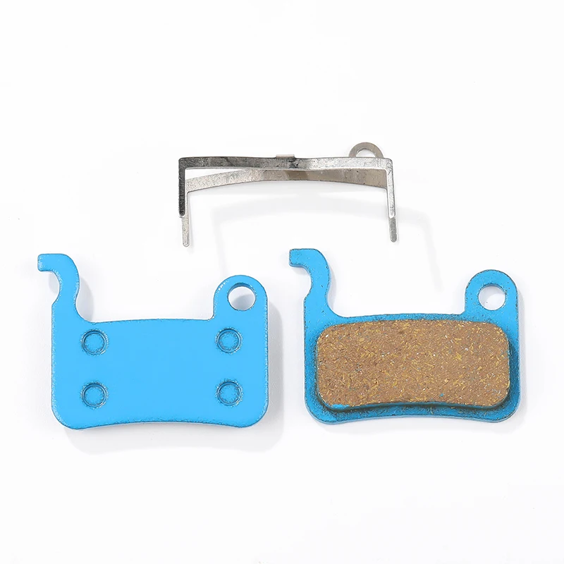 4 Pairs of blue Bicycle Multi Copper Brake Pads, Suitable For XTR M975, M966, M596, Saint M800, XT 765, Hone M601, SLX M665, LX