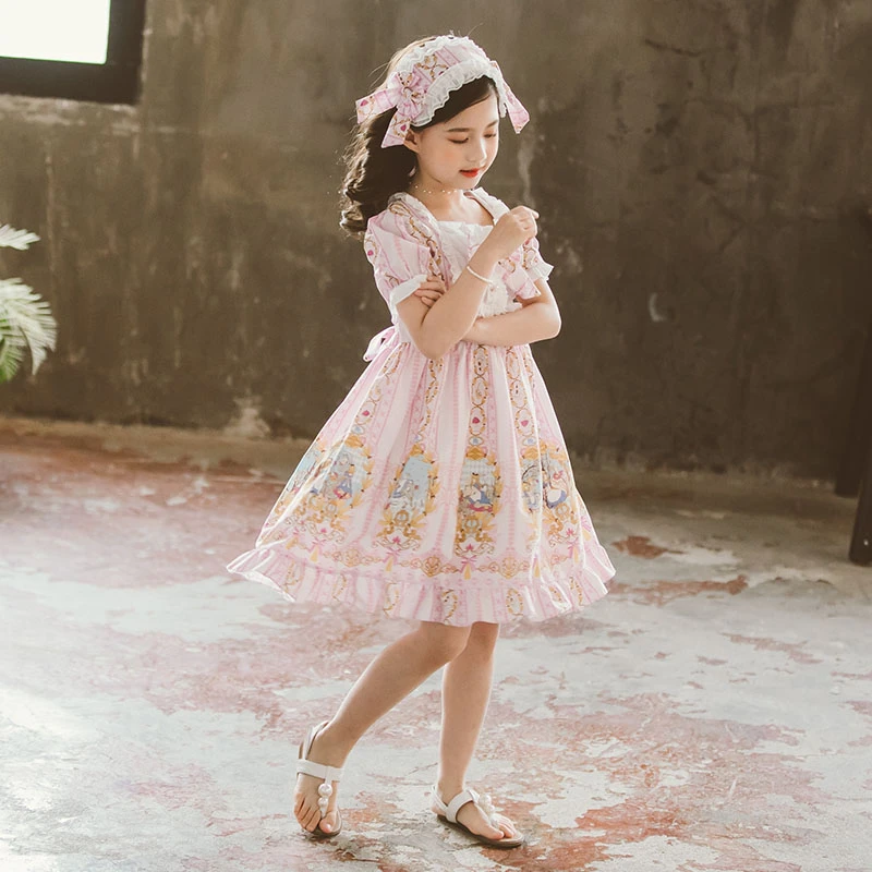 Falda loli para niña, vestido lolita de estilo exterior, falda lolita, vestido de princesa elfo, ropa de diario para niña, vestido de fiesta cosplay 2020