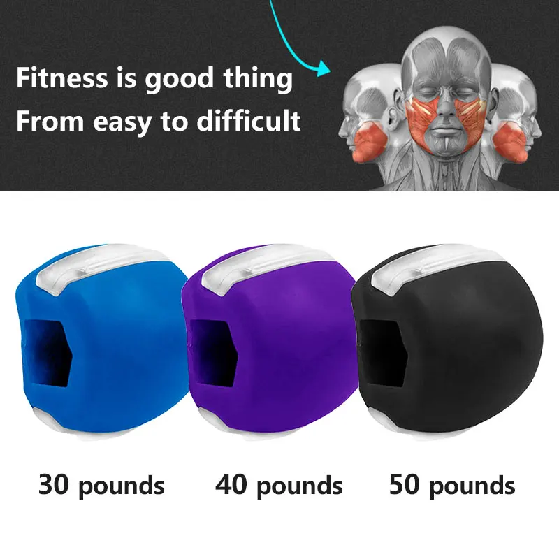 Exclusive Discount Link Jaw Exerciser Massaging Ball Fitness Face Masseter Men Facial Mouth Jawline Jaw Muscle Exerciser Gift