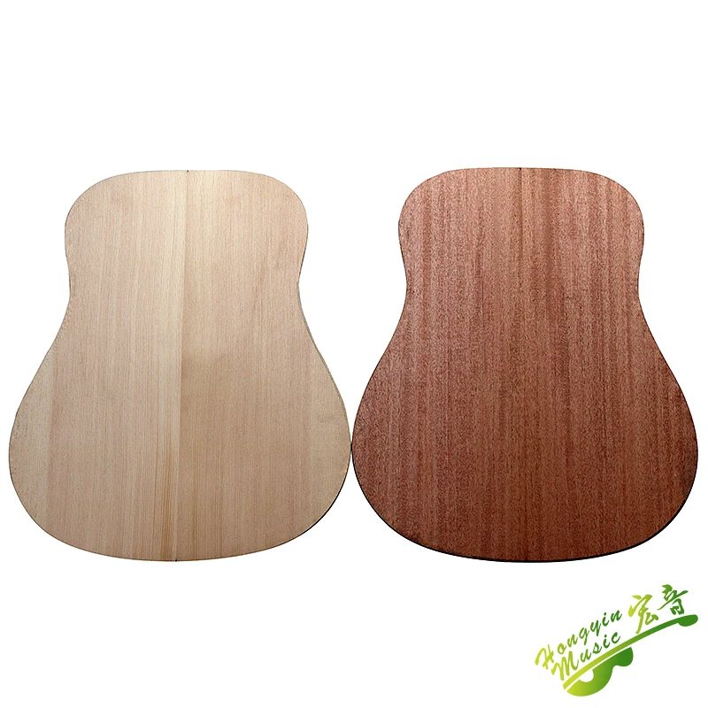 41 inch Dreadnought All single wooden guitar material accessories set khaya solid wood back side Spruce top board solid wood