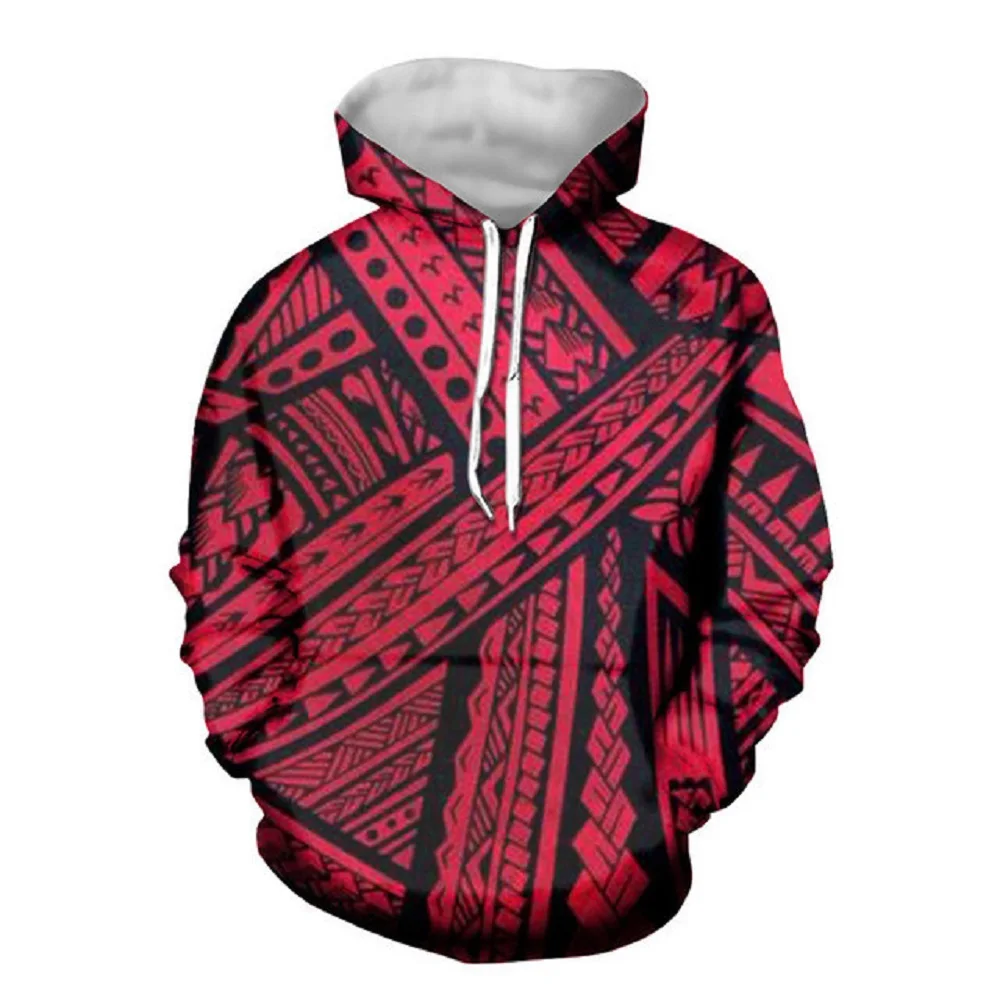 

Wholesale Polynesian Traditional Tribal Print Mens Sweatshirts Casual Customized Hoodie Hoodie For Male Hoodies Coat Samoa Tonga