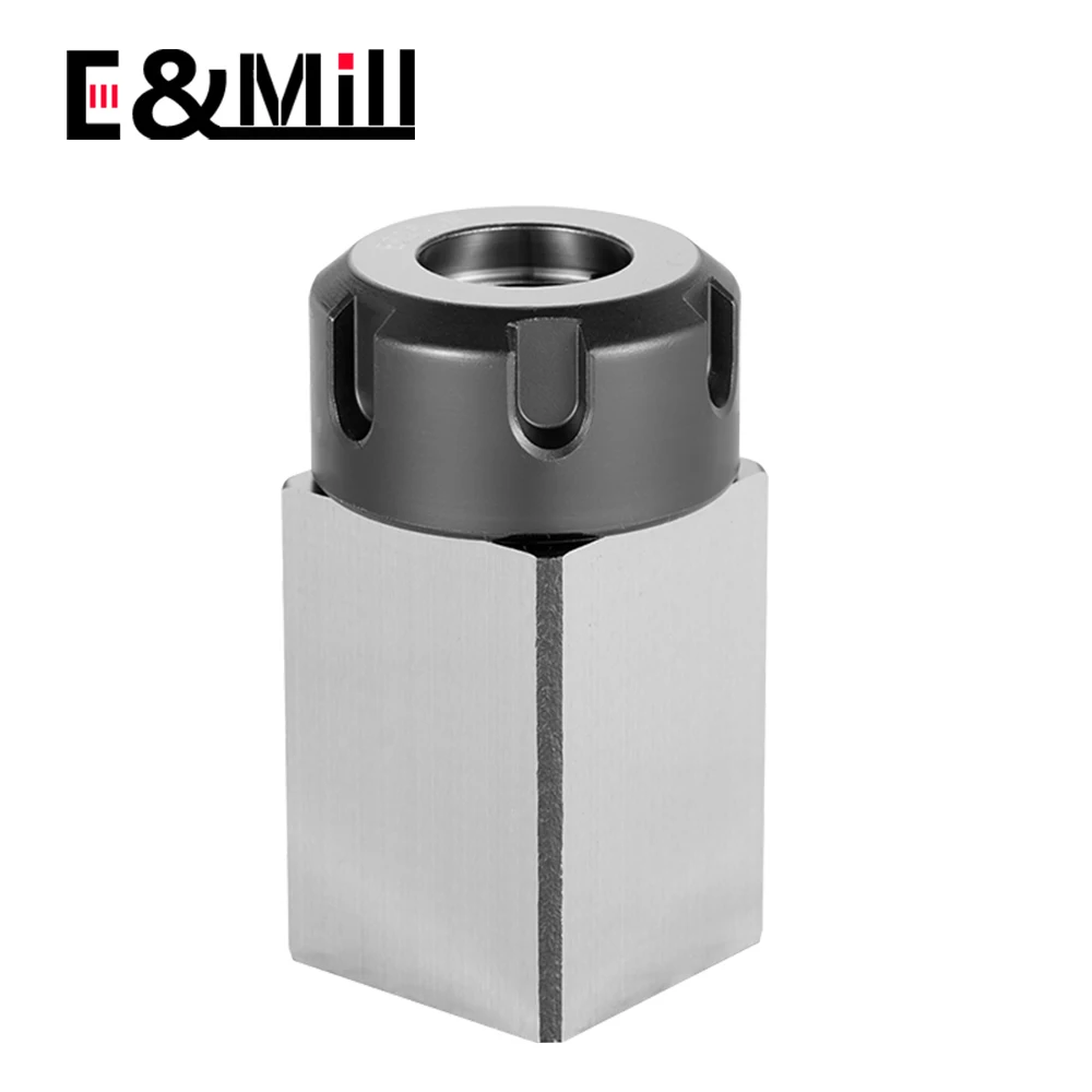 NIEUWE Vierkante ER25 ER32 ER40 Chuck Blok Hard Steel Hex ER Lente Chuck Seat Voor CNC Draaibank Graveren Snijmachine Gereedschaphouder