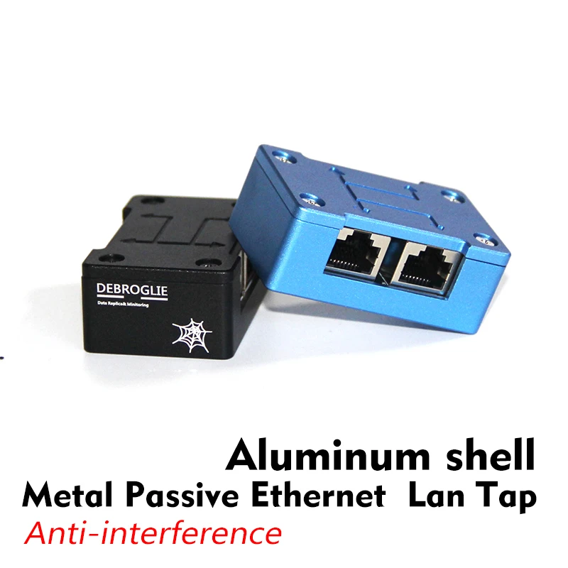 Throwing star Lan tap Anti-interference Aluminum Shell RJ45 Data Replica Copy Monitoring Ethernet Communication Passive Ethernet