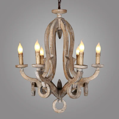 nordic design wood chandelier lighting lustre led suspension luminaire industrielle art deco chandeliers vintage home decor