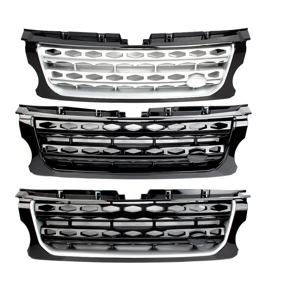 

For Land Rover Discovery 4 LR4 2014 2015 2016 LR057534 Car Front Racing Grill Bumper Honey Comb Mesh Grille with Emblem