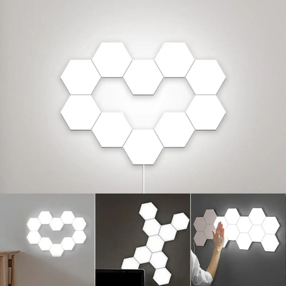 Smart Quantum lamp led modular touch sensitive lighting Hexagonal lamps night light magnetic DIY creative decoration wall lamp