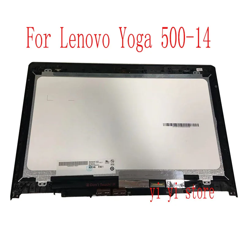 14 INCH Touch Screen Display Assembly With Frame For Lenovo Yoga 500-14IBD 80N4 80N5 YOGA 500 14 ISK 80R5