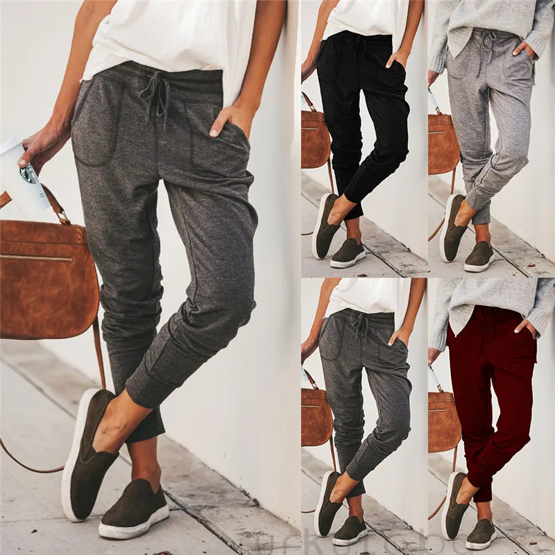 

HIRIGIN Newest Women Casual Jogger Dance Harem Pencil Long Pants Baggy Slacks Trousers Sweatpants