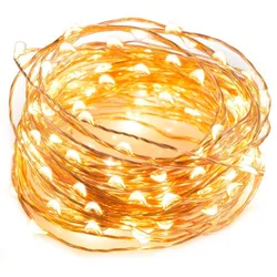 5M 50LEDs Waterproof Fairy String Lamps Copper Wire Christmas Lamps Battery Operated For Indoor Room Home Wedding Party Decor