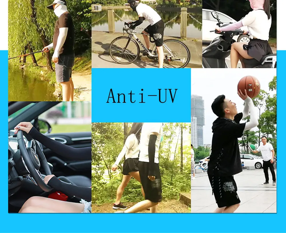 Armstulpen Wärmerschoner Sport-Ärmel Sonnenschutz UV-Schutz Handabdeckung Kühlende Wärmer für Laufen Basketball Radfahren Ski Mangas Para Brazo – Detail 5