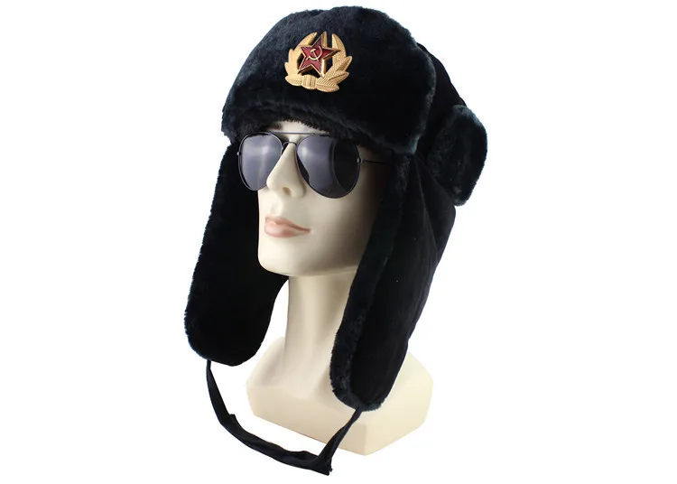 2020 New Men\'s cap bomber thick warm winter hat Women Hat Hat with earflaps mask russian Cycling cap ski cap