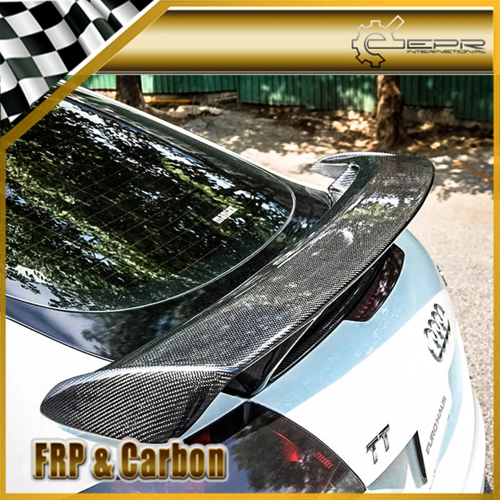 

Car Styling For Audi TT MK2 (Type 8J) 2007-2012 RS Style Carbon Fiber Rear Spoiler(With base) Trim Glossy Carbon Wing Lip