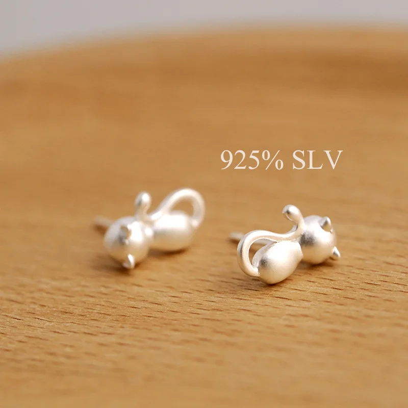 925 srebro kot stadniny kolczyki dla kobiet elegancka biżuteria ślubna pendientes mujer moda 2019 Brincos