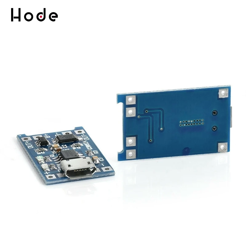 5 pièces MICRO USB 1a 5V charge de batterie au Lithium + Protection dans un Module de carte