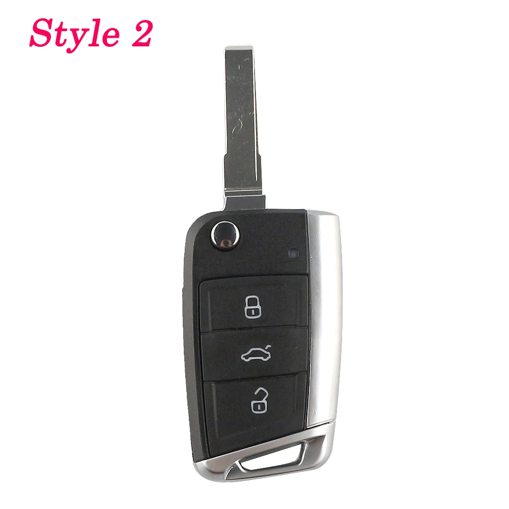 YIQIXIN 3 Buttons Flip Folding Remote Car Key Shell Replacement For Volkswagen VW Golf 7 4 5 GTI MK7 Skoda Octavia A7 Seat Leon