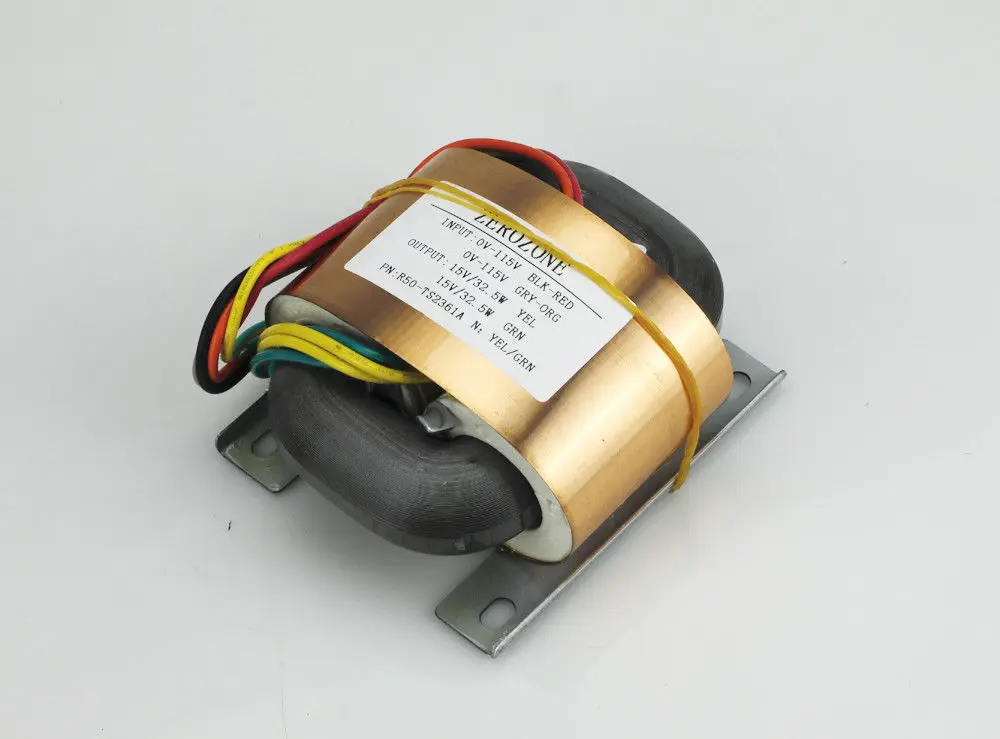 

65VA 3 Lines Pure copper R-core transformer 9V 12V 15V 18V 20V 24V 26V 28V -- L13-15-2