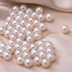 2A 3A 4A 5A Zhuji Cultured Natural Freshwater Round Pearl Loose Beads for DIY Necklace Pendant Ring Pearls Jewelry Accessories