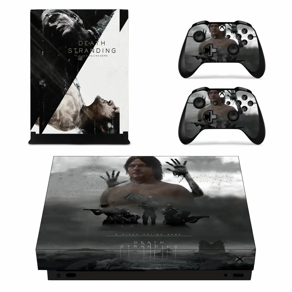 게임 죽음의 좌초 스킨 스티커 데칼, Xbox One X 콘솔 및 Xbox One X 스킨 스티커 비닐 컨트롤러 2 개