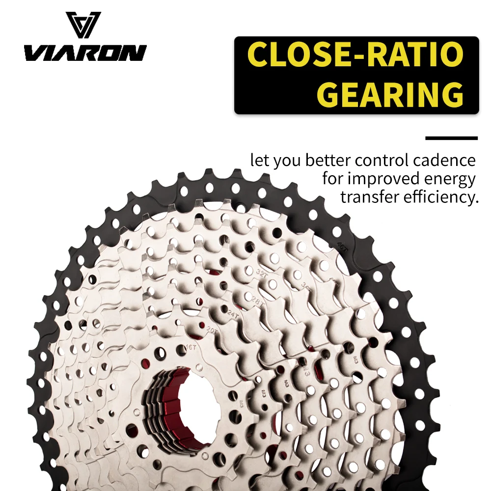 VIARON K7 11V MTB Bicycle Cassette 12 Velocidades Road Bike Freewheel Sprocket 8V 9V 10V 40/42/46/50/52T For SHIMANO HG Hub