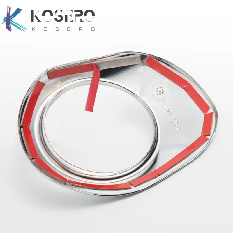 1 زوج الجبهة مصبغة الجبهة الضباب مصباح غطاء الزخرفية لمرسيدس سمارت فورتو 453 ، أجزاء السيارة الخارجية تجديد الملحقات