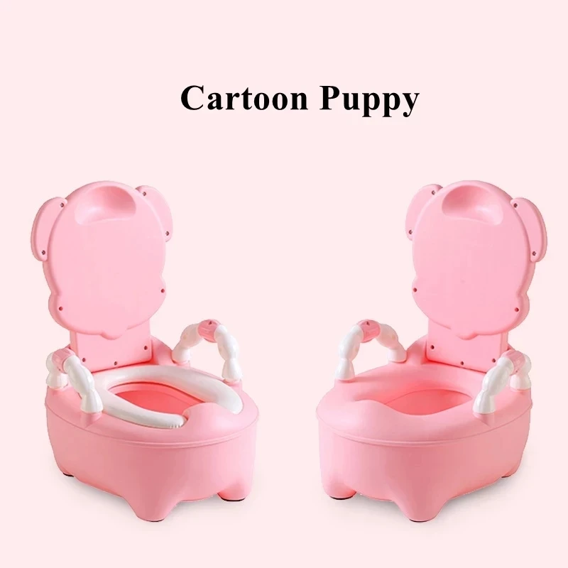 Portable Kids Potty Training Seat Baby Toilet Trainer Soft PVC Cushion Cartoon Camping Travel Potty 1-6 Years
