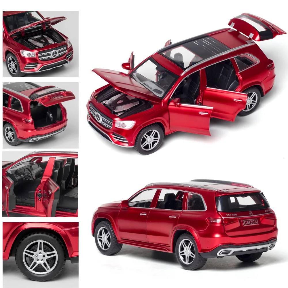 Simulation Exquisite Diecasts & Toy Vehicles GLS580 4 Matic Luxury Off-Road SUV ChiMei 1:32 Alloy Car Model Gifts For Children