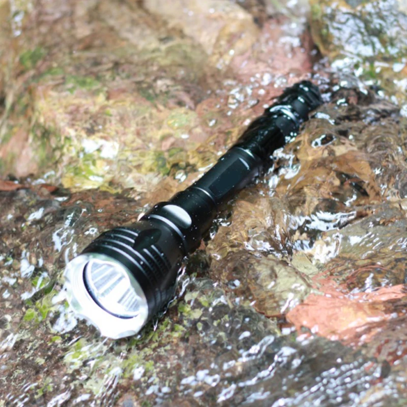 C2 S/L LED Diving Flashlight With 18650 Underwater Scuba Lamp Torch IP68 Diving Equipment 100m Waterproof Swimming Work light