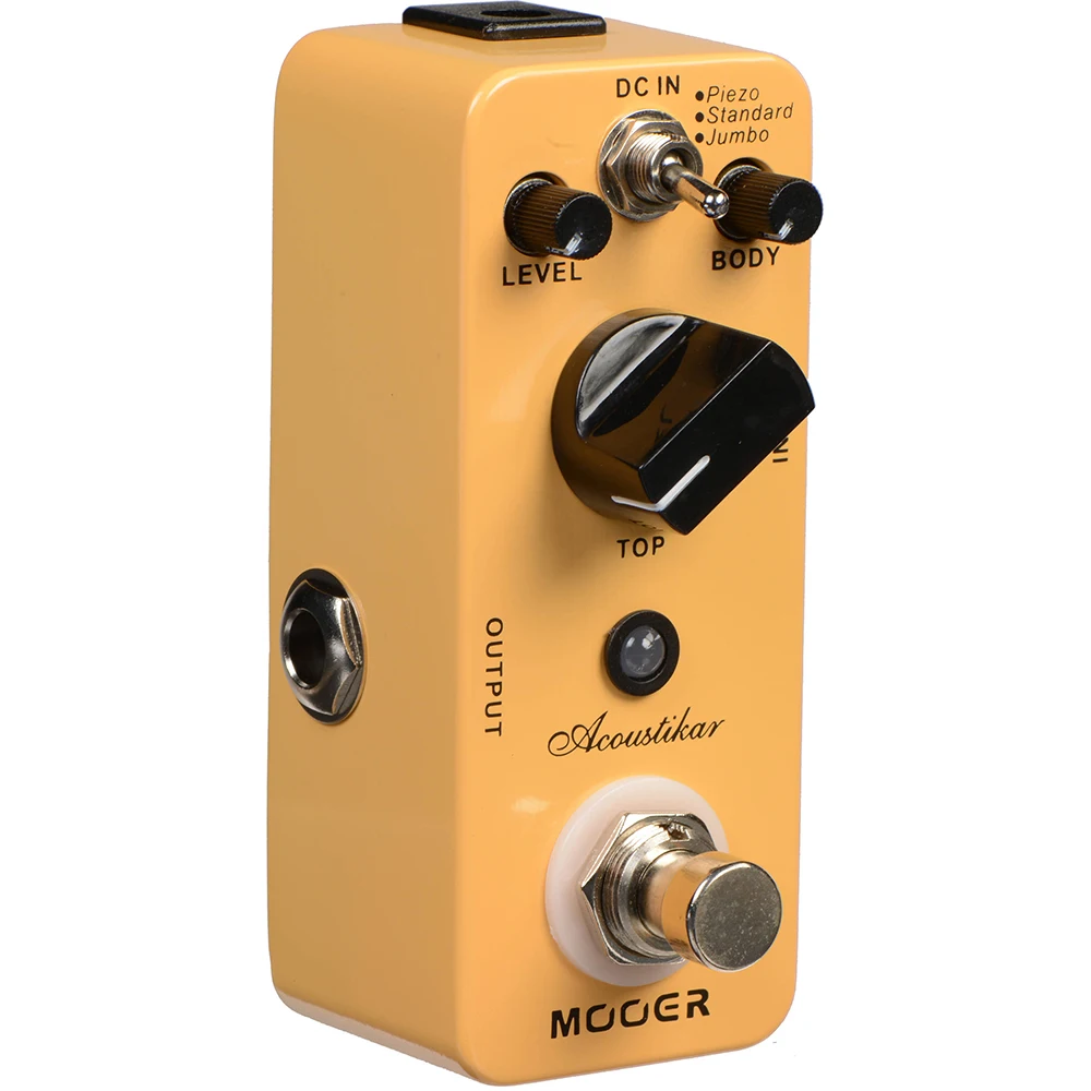 Mooer Effect Pedal Mac1 Acoustic Guitar Effector for Electric Guitar Pedal Acoustikar Guitar Simulation Piezo Standard Jumbo