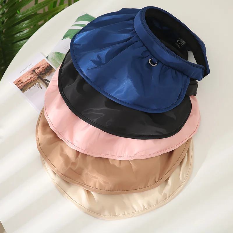 Hat Female Summer Sun Hat Shell Hat Korean Sunshade Anti Ultraviolet Travel Outdoor Sunscreen Big Along Beach Hat