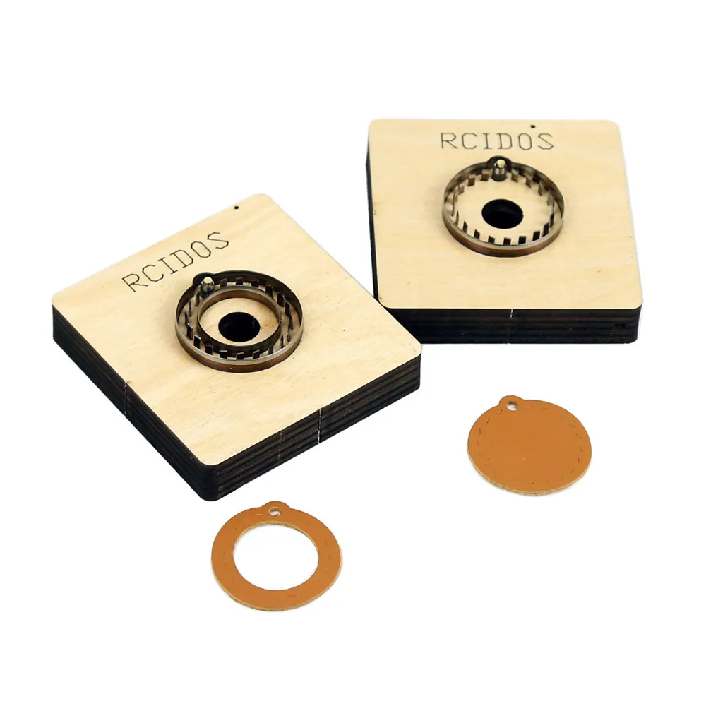 

Брелок для вышивания, резак для вышивания кожи RCIDOS DIY, лезвие из японской стали 23,8*0,71 мм + деревянная пластина 17-18 мм