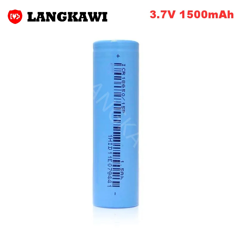 high current rechargeable lithium ion battery 3.7V1500mah 18650 battery for flashlight power tools Electric scooter