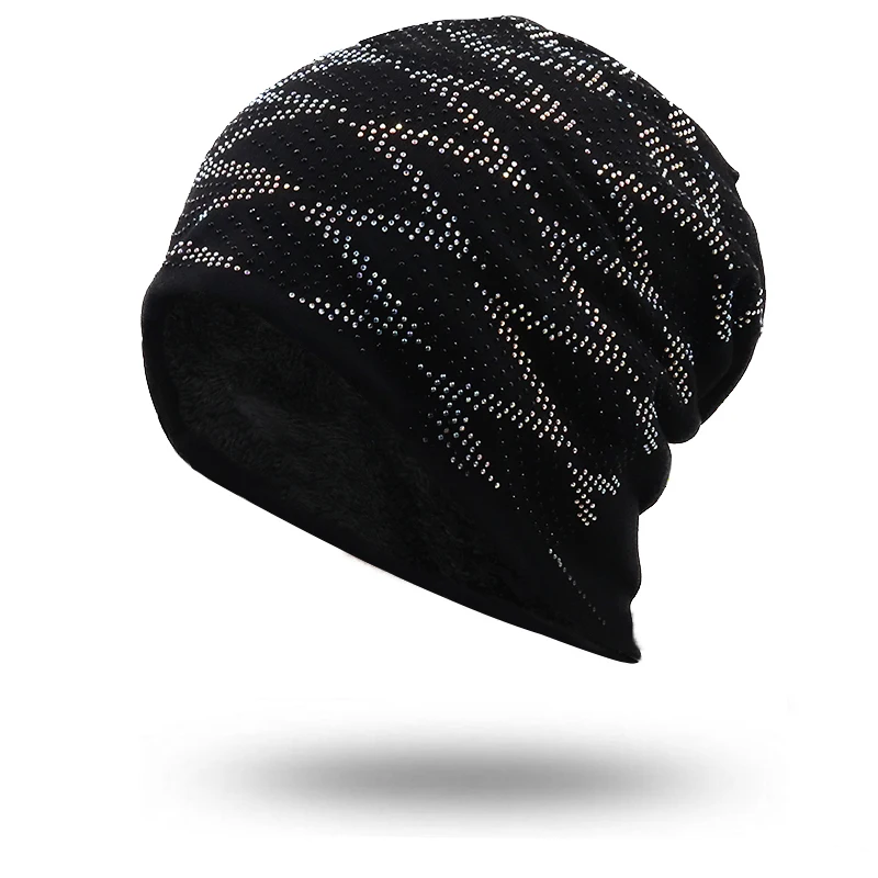 novo-feminino-redondo-prata-lantejoulas-beanie-chapeu-primavera-preto-algodao-slouchy-chapeus-gorro-para-menina-skullies-balaclava-bonnet