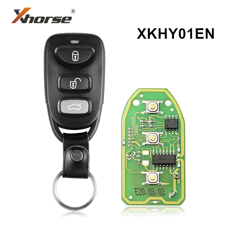 10pcs Original Xhorse XKHY01EN for Hyundai Type VVDI Universal wire Remote Key 4 Buttons for VVDI Key Tool VVDI2