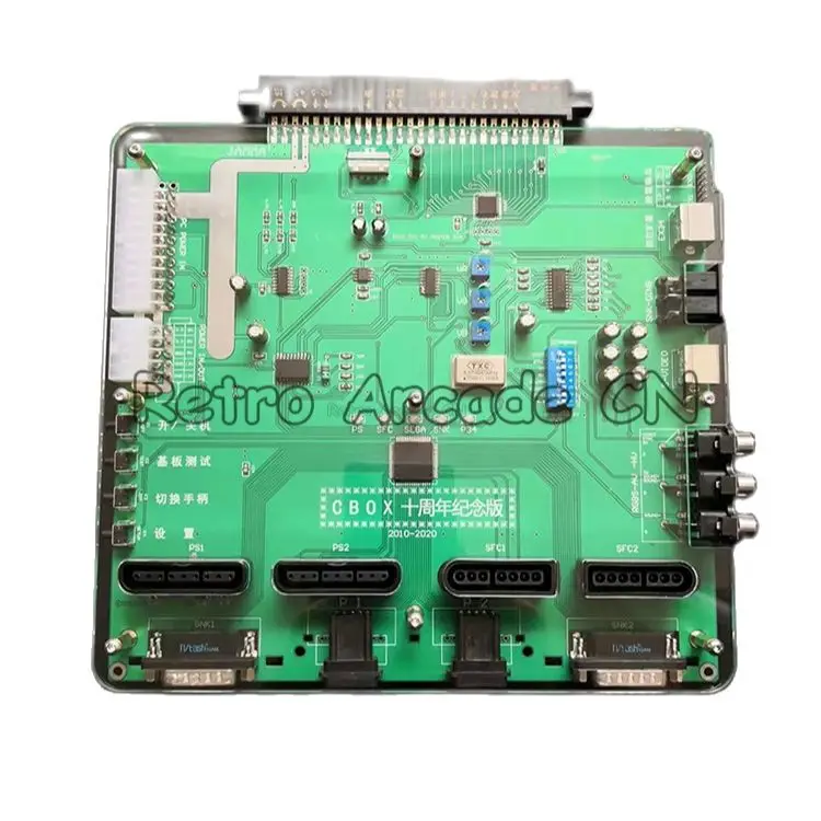 Arcade Cbox 10th Anniversary Edition Video Arcade Game Joystick Convert Board CBOX Converter SCART Or Audio Output